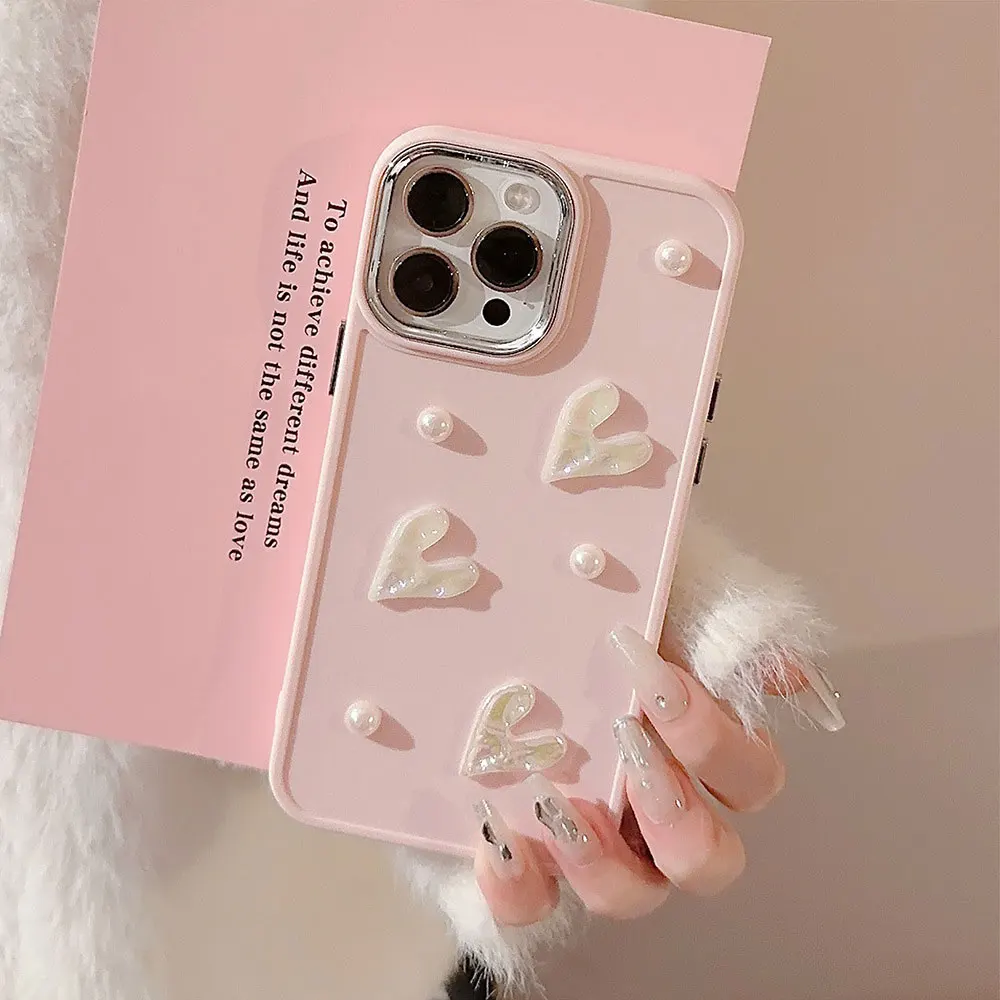 Pearl Phone Cases For Iphone X 7 8 10 11 12 13 14 15 Max Pro Plus Soft Love Heart Case Sjk177 Laudtec manufacture