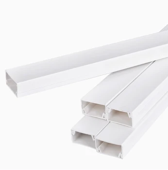 UV-Resistant PVC Wiring Duct for Outdoor Cable Protection 20*10mm (B Slot) Square Square Wire Duct for Electrical Cable