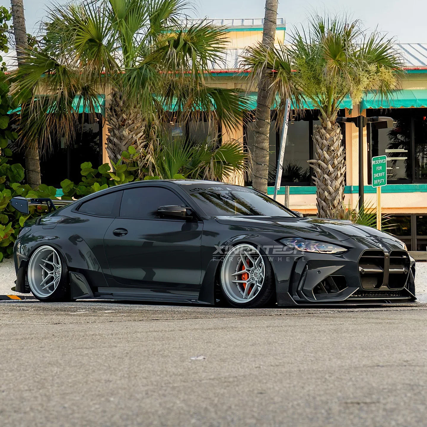 XL 2 Piece Silver Brushed Deep Lip Deep Dish Concave Forged Wheel 5x112 5x114.3 5x120 Custom Forged Wheels Car Alloy Rim - Image 3
