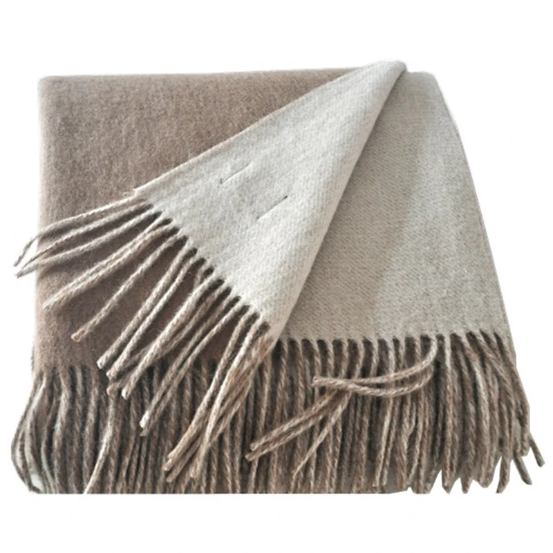 BLUE PHOENIX Double-sided Blanket 100 Camel Hair Wholesale Borrego Blankets Superman Blanket Two Side Woven Luxury 3-4