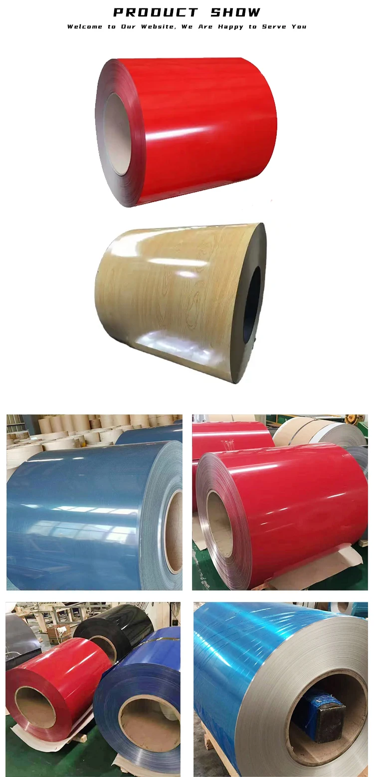 Ppgi white code 9016 0.4 mm Ppgl Ppgi coil Gi color coated steel coil for construction supplier