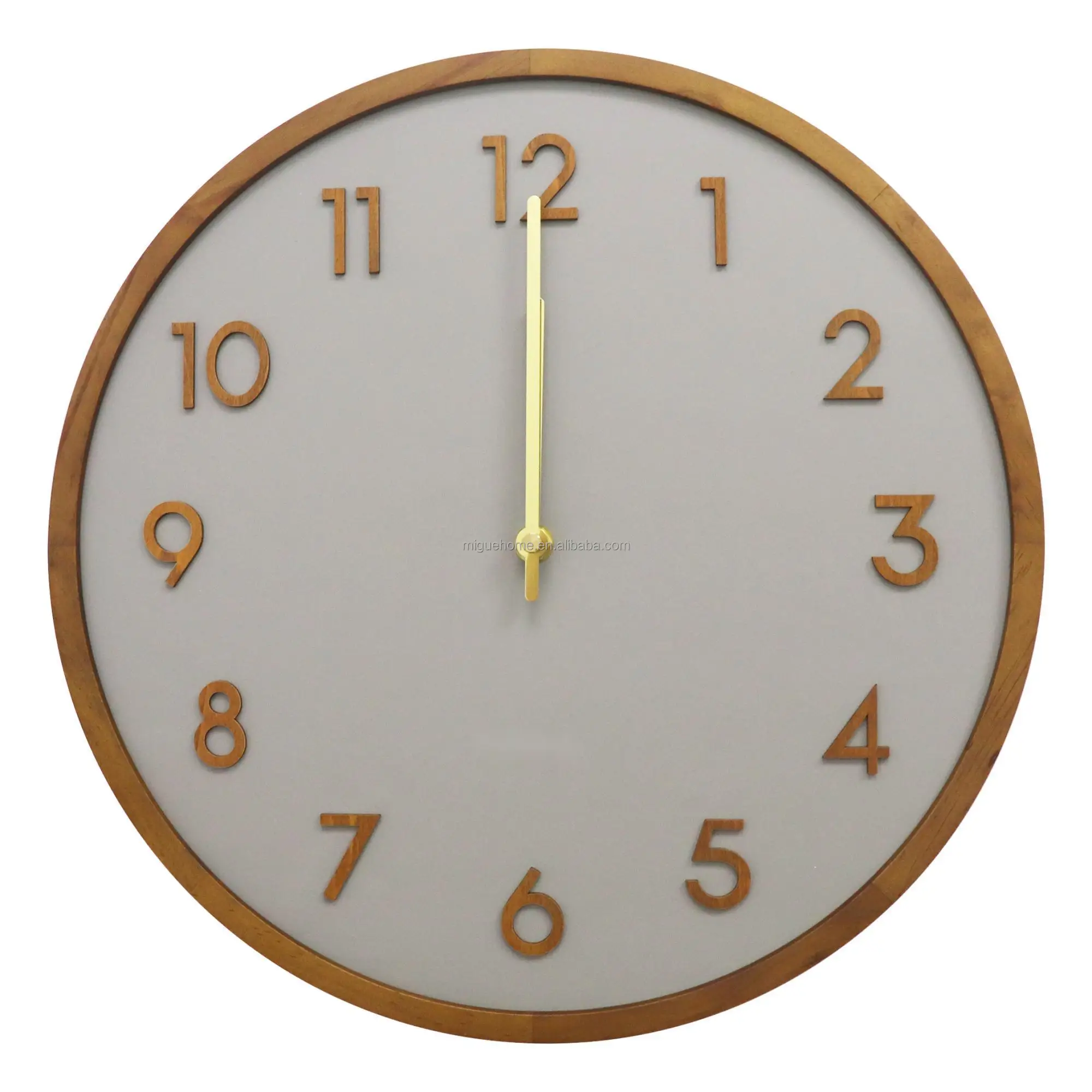 12inch 30cm Home Decoration Natural Wooden Wall Clock Buy Modern Wall
