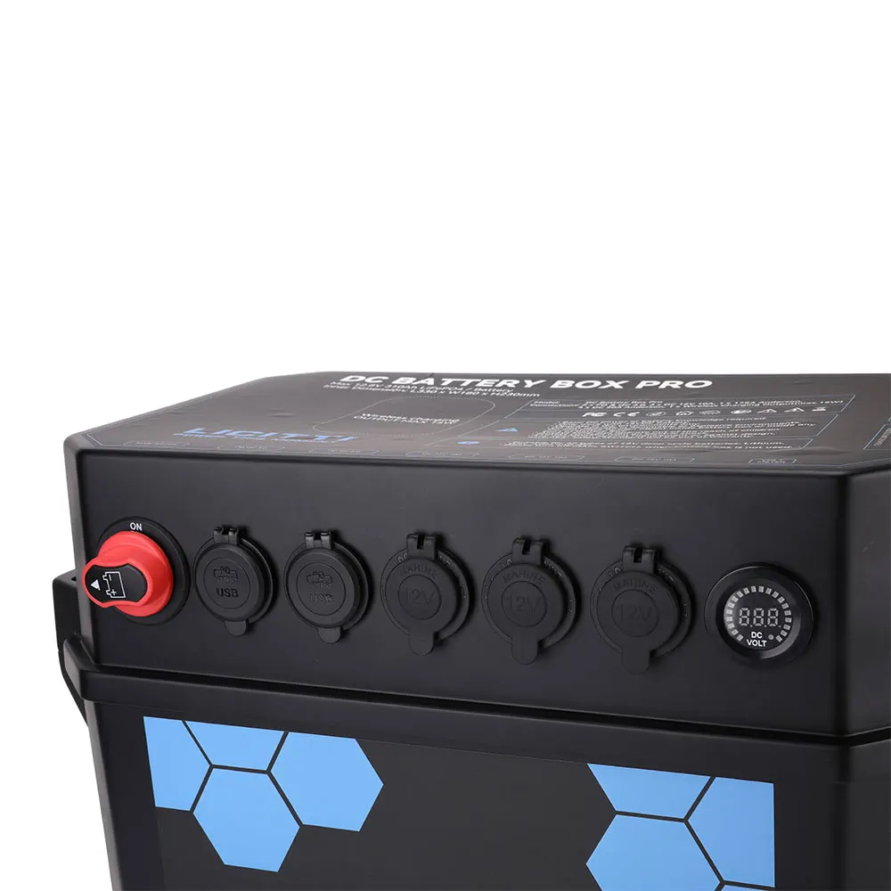 Licitti Rv Solar 12V Plastic Lithium Storage Diy Marine Empty Battery Box Lifepo4