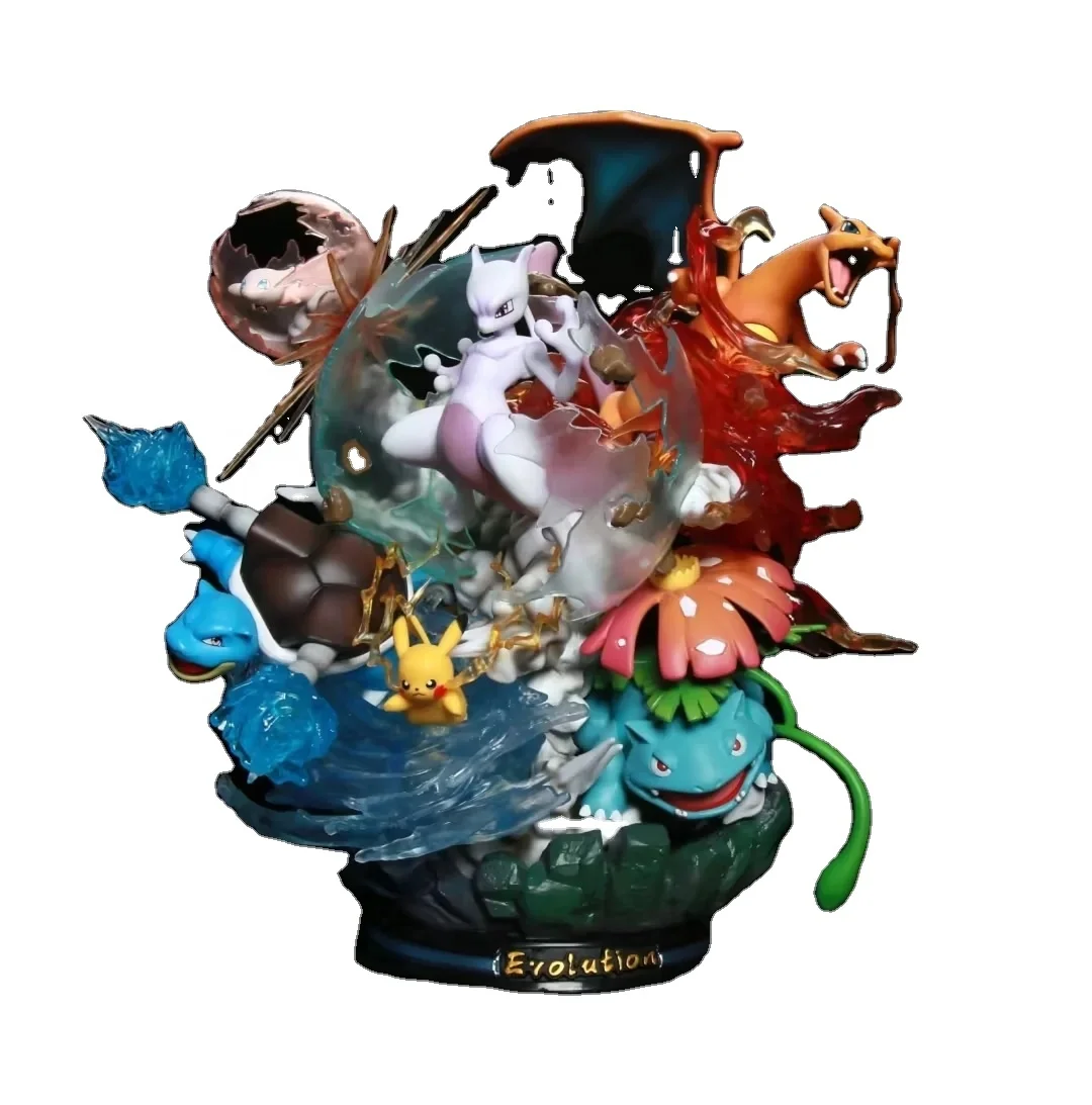 Pokemoned Большой Аниме Карманный Монстр Togepi Squirtle Mew экшн-фигурка модель игрушки коллекция ПВХ модель оптом