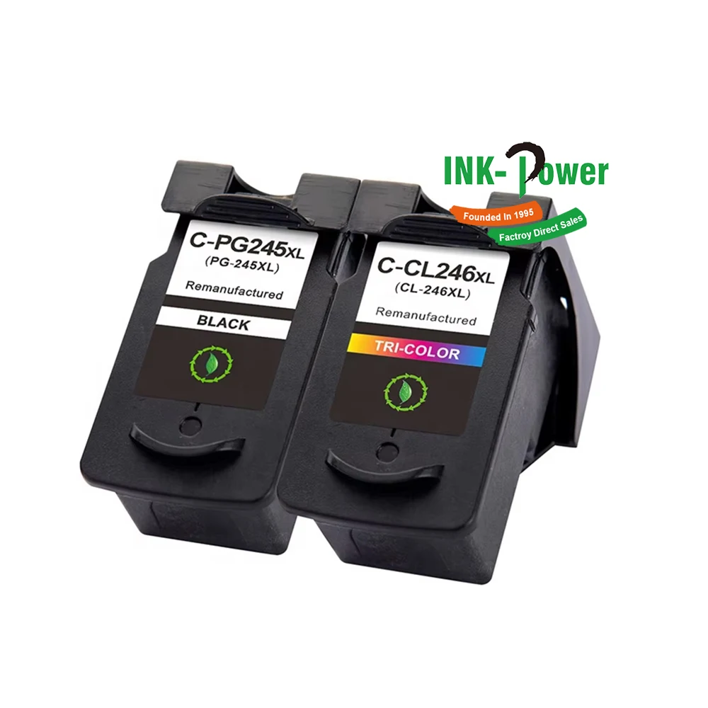 INK-POWER 245 246 Premium Reman Color Ink Cartridge for Canon