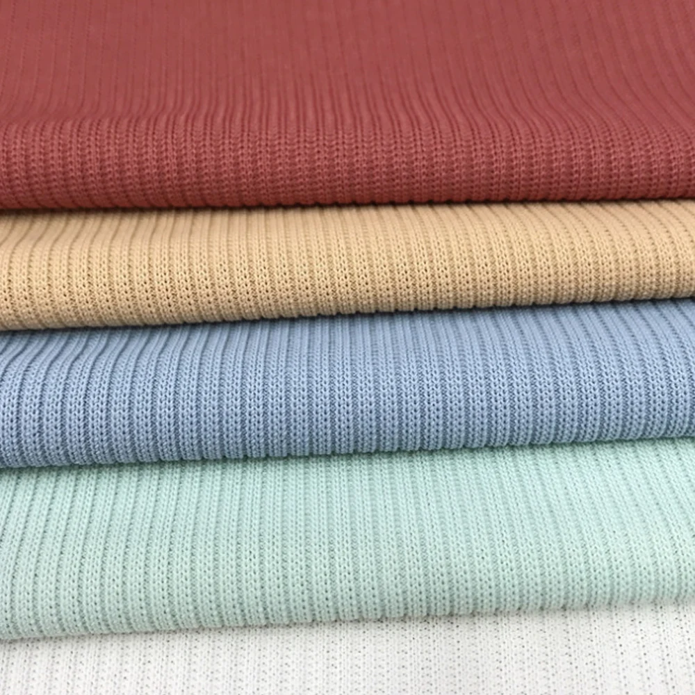 Wingtex 2022 осень и зима популярный супер мягкий вискоза ребро 91 9 Спандекс Трикотажная Ткань для футболок нижнее белье