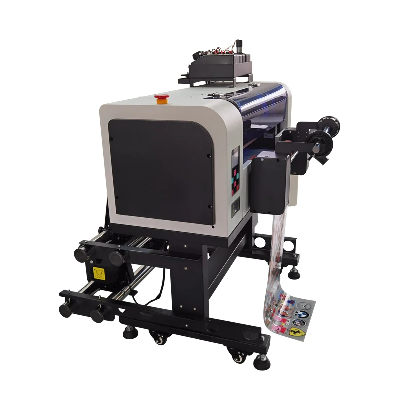 UV Flatbed Printer Mini Size A3 UV Printer Stickers 3D Printing for Phone Case Gifts Pen Ball Bottle Cold Crystal Label Printing