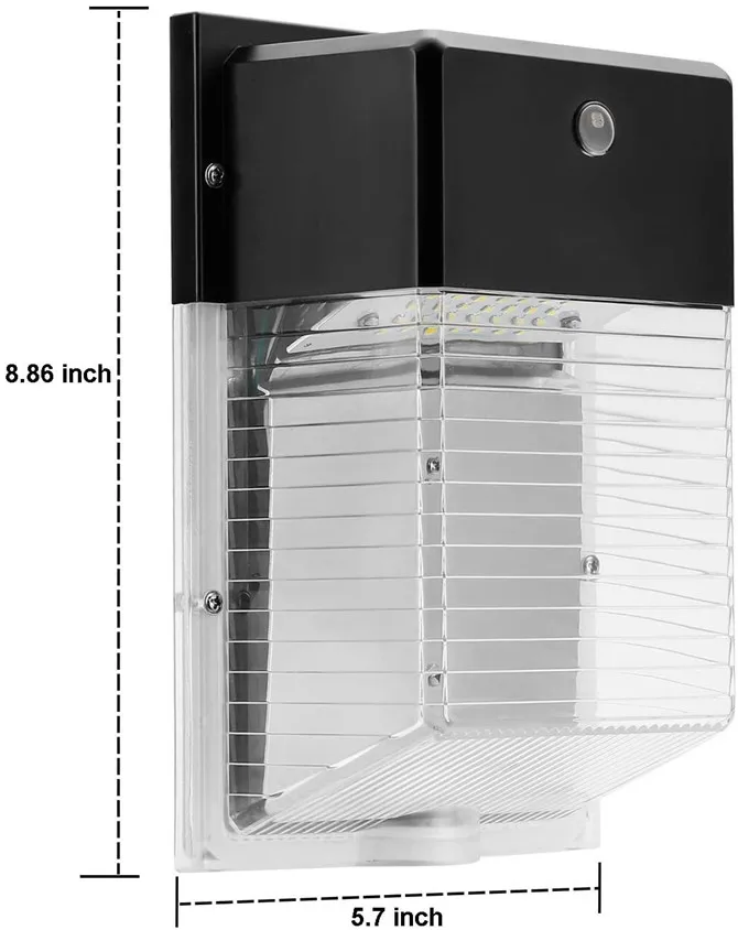 Patent Design DLC ETL Intertek Certified USA Canada Mexica Standard Outdoor Mini Wall Light 30w 20W Led Wall Pack