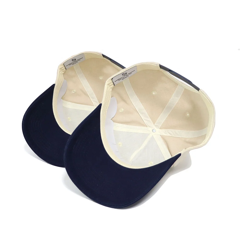 High Quality Two-tone Small MOQ Wholesale Embroidered Cap Custom Brand logo Latest Style Baseball Cap Manufacturer Hat