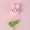 Tallo de flor de conejo terminado - rosa