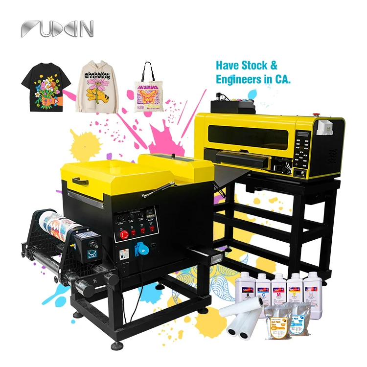 Dtf A3 All in One Dtf Printer with 2 Print Heads XP600 30cm DTF T-shirt Printer With Powder Shaker