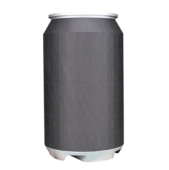 Creative Led Screen Beer Can Shape Led Screen Support Customize Video and Image Via Phone