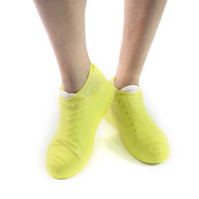 Wholesale Silicone Women  Rain Boots Non Slip Shoe Cover  Galoshes Waterproof Protector Lluvia Zapatos Shoes Sleeve