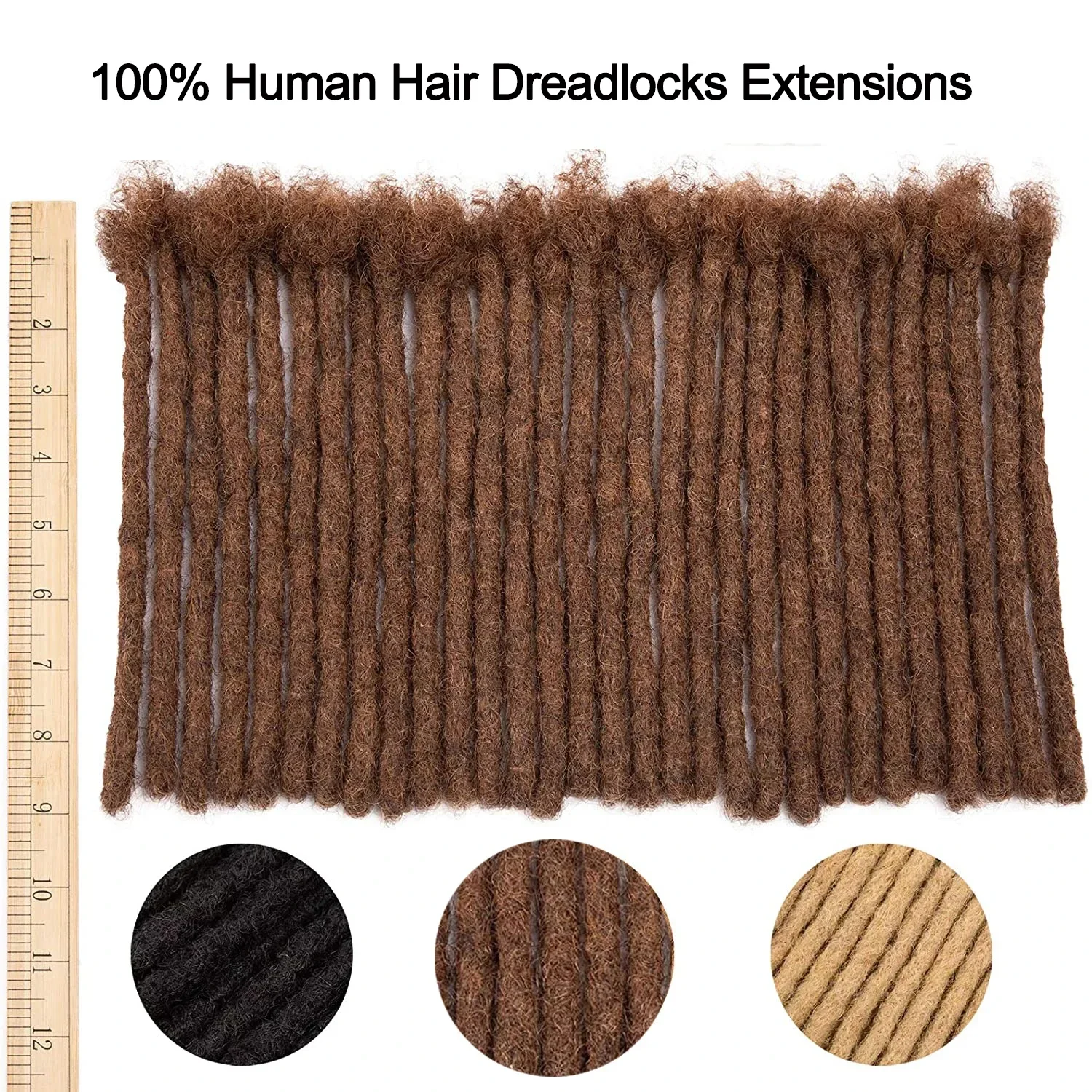 Extension dreadlocks capelli umani marroni afro kinky curly_voghion.com