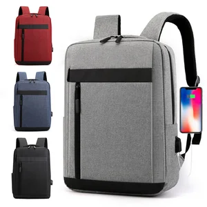 Waterproof Nylon 17inch  Business  Laptop Backpack with USB Charging Port