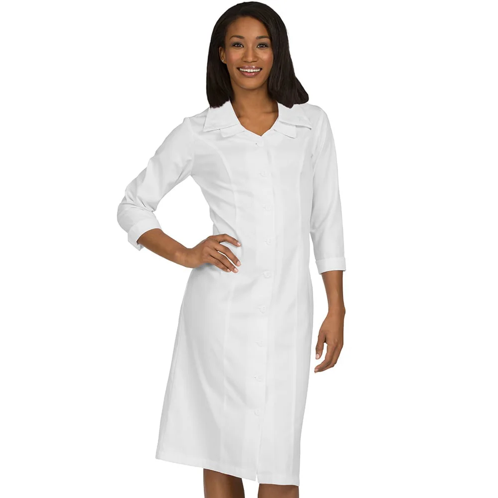 white nurse scrub dress