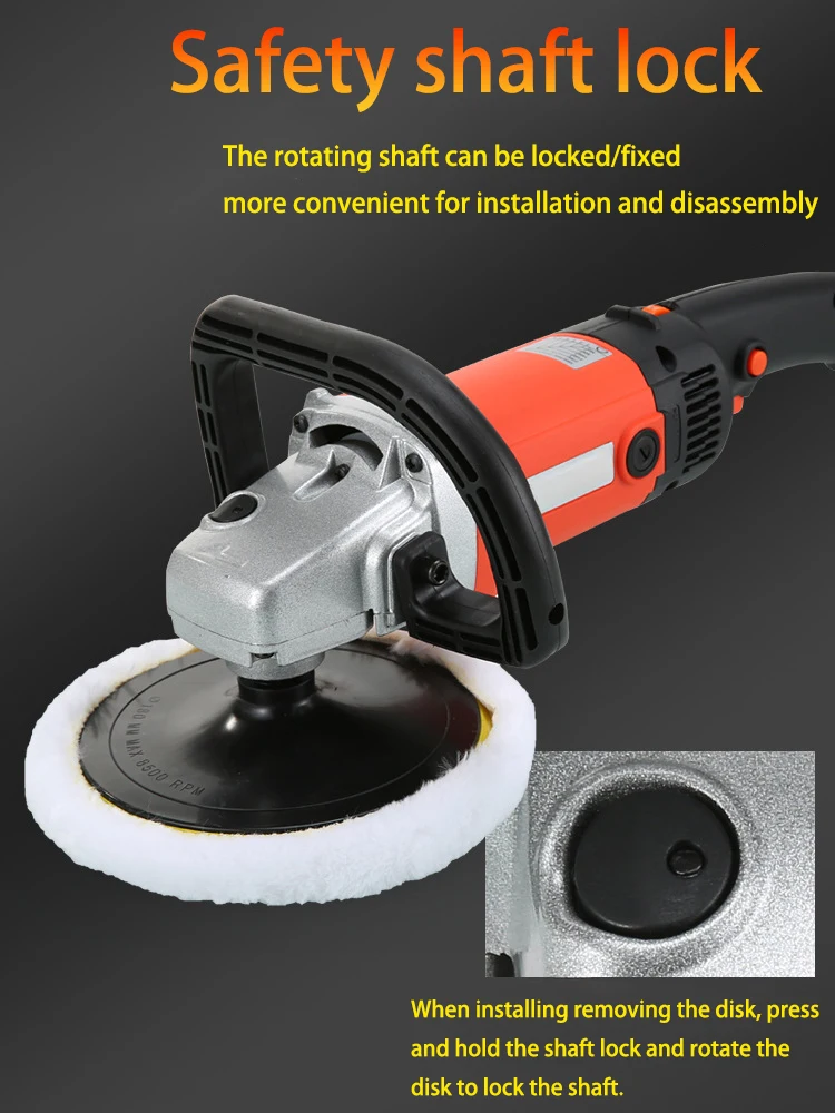 Hierkin 1400w Car Random Orbital Polisher Kits Electric Grinder