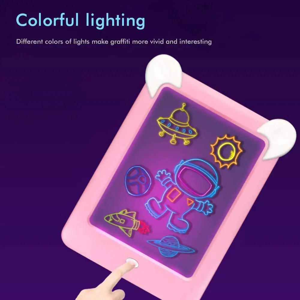 3D Magic Development Drawing Pad led Luminous light Drawing kid Board