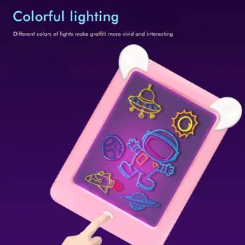 Buy Magic Pad Light Up 3D Drawing Board Doodle Magic Glow Online in Dubai &  the UAE