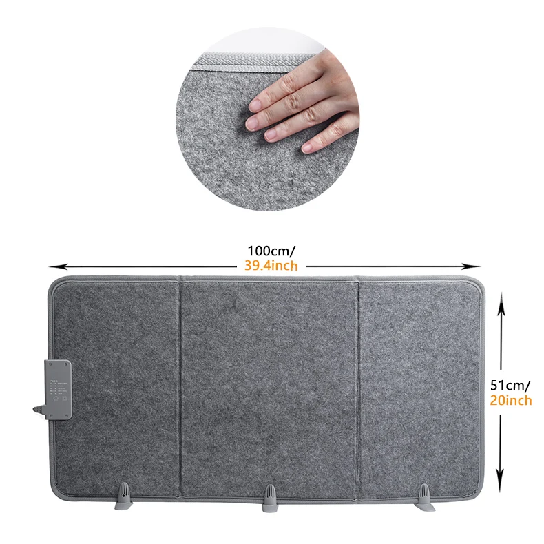 Winter Heated Foot Warmer Infared Panel Heater Living Room Infrared Carbon Heater Portable Heating Panel for Foot Leg