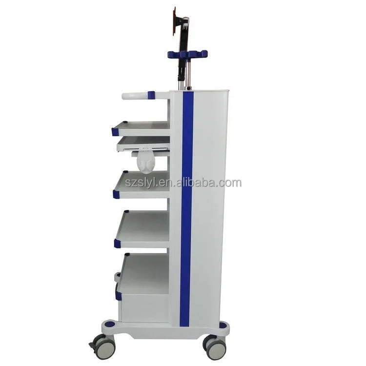 Hospital Mobile Endoscope Trolley Medical Cart Endoscopy Endoscope Trolley for Hospital Furnitures