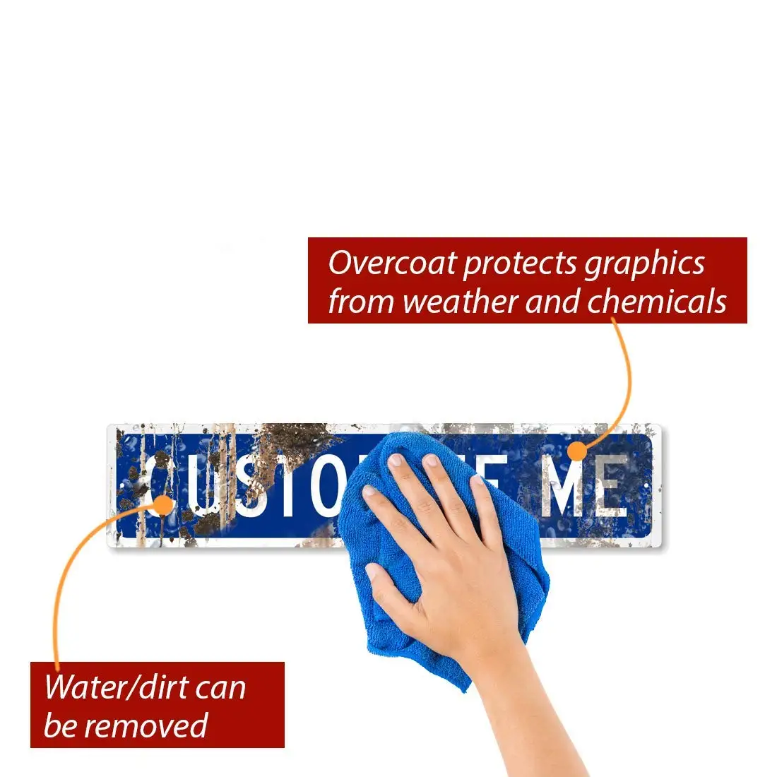 Decorative Use Plates Custom Printing Car Number Plates Embossed Common to All Models Vehicle Registration Plates