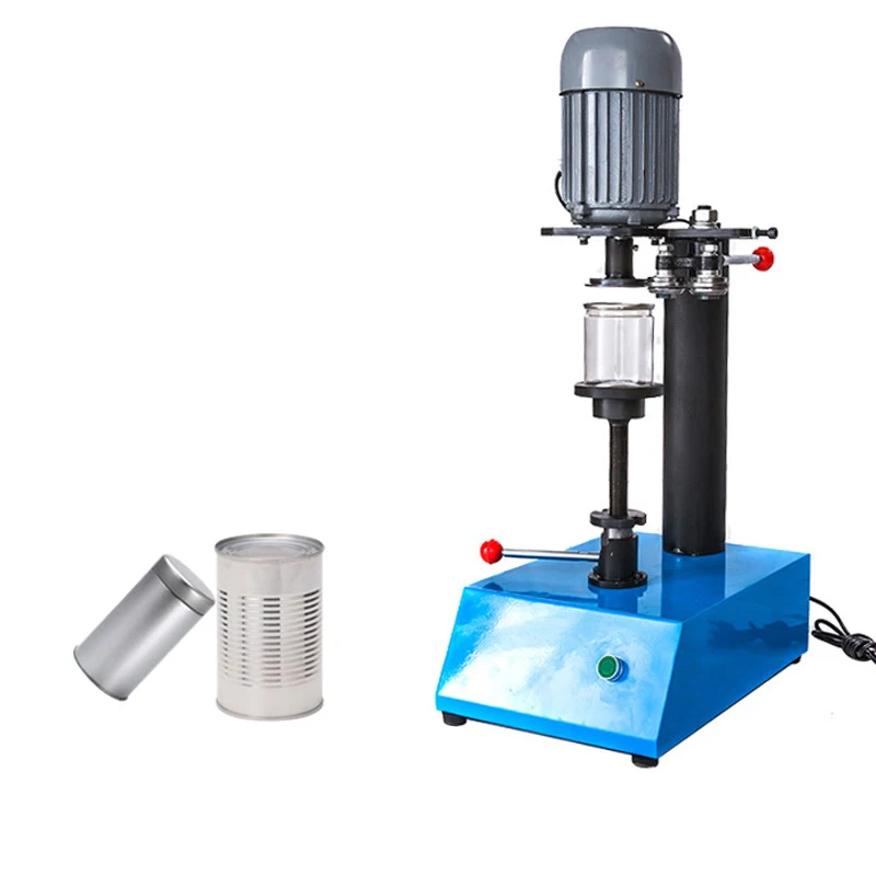 TEBAK Hand Press Small Can Capping Machine Aluminum Drink Beer Bottle Sealing Machine Circle Shape Cola Tin Can Sealer Machine