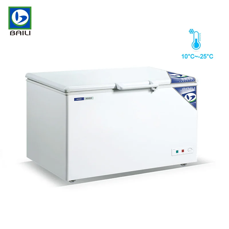 Cabinet Freezer Refrigerator Equipment for Meat Large Capacity Two Door Top Open Refrigeration Chest Freezer
