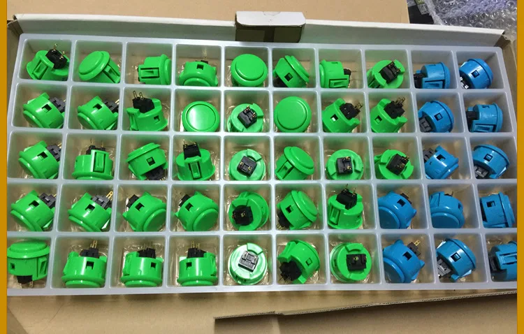 Lot De 12 Boutons Sanwa OBSF-30 Originaux 30 Mm – Le Choix Des Pros Pour Arcade Japonaise Et Fightstick