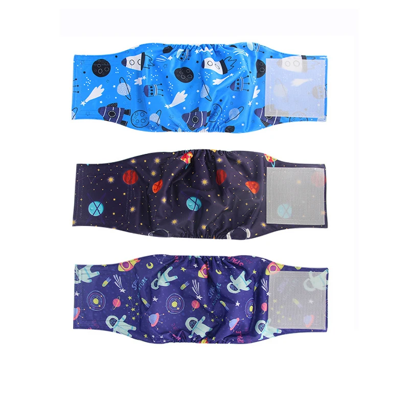 Washable Dog Belly Band Wrap Diapers Male Dog High Absorbing Diapers for Male Puppy and Doggy