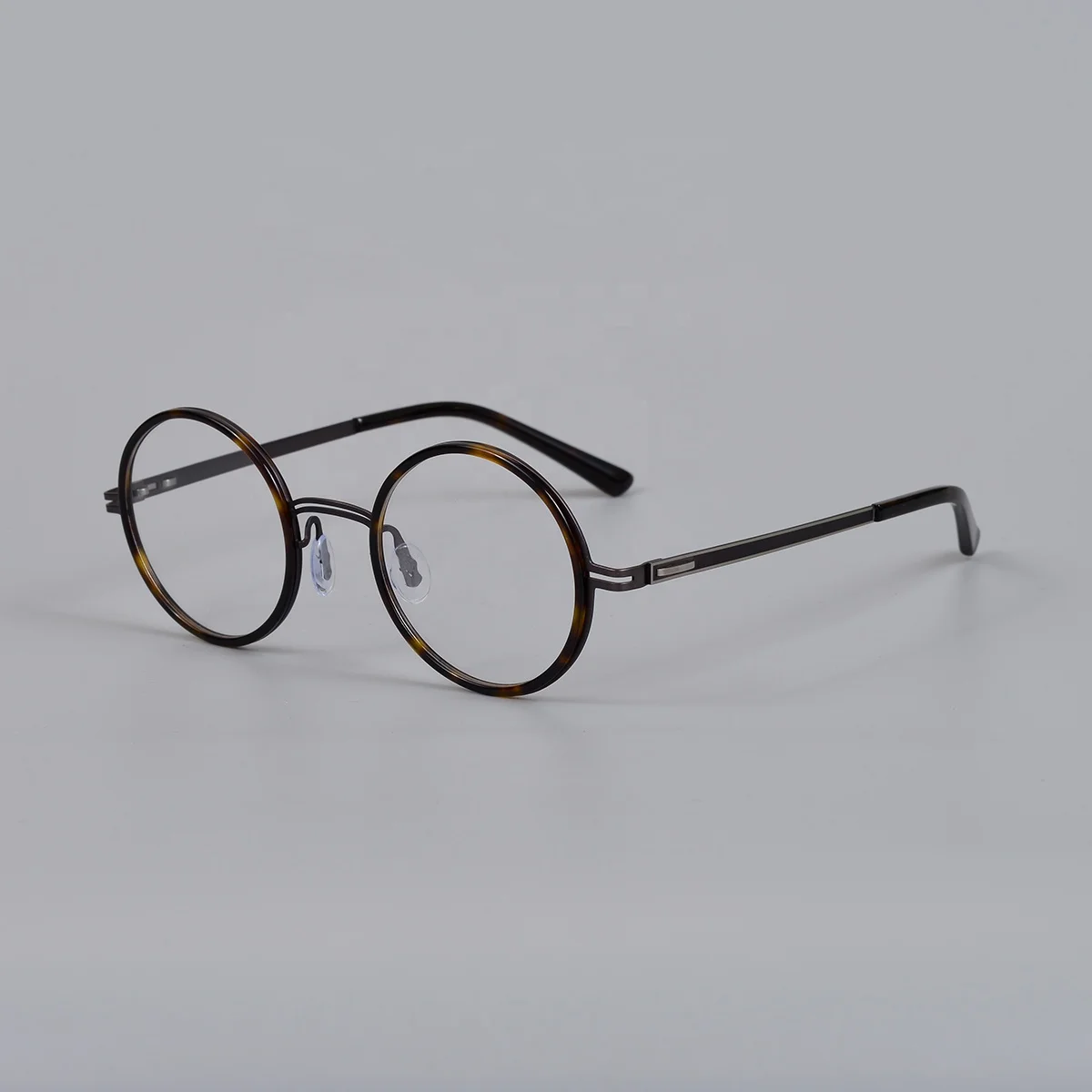Retro Prescription Myopia Eyeglasses Frame with Clear Lenses Brand Design Vintage Women Men Acetate Round Glasses Frame