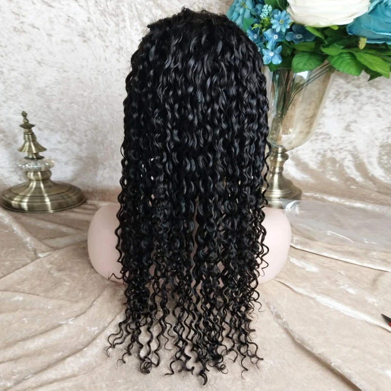 human braiding hair wet wavy black