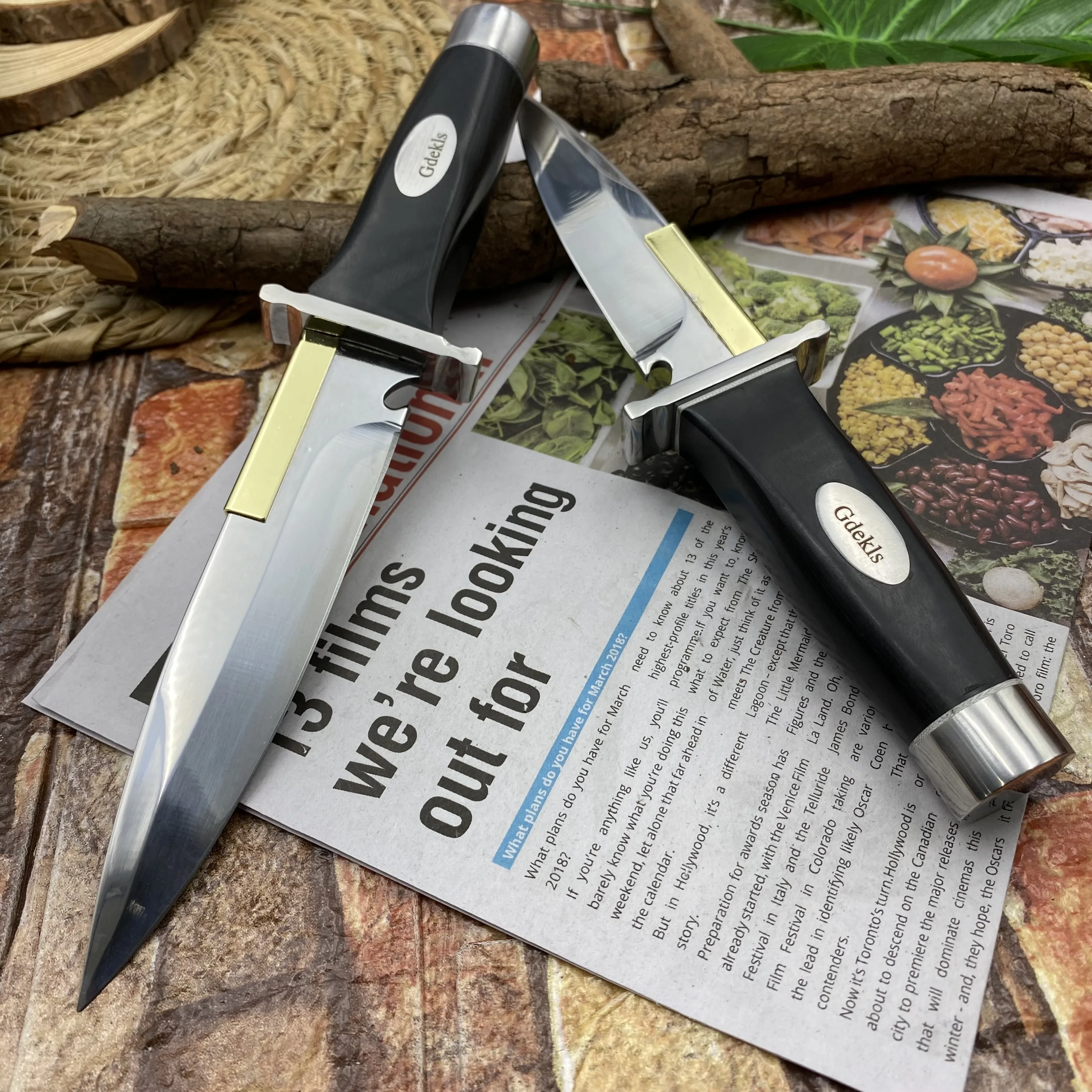 Feststehendes Outdoormesser Mit Edelstahlklinge Und Holzgriff_voghion.com