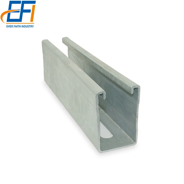 Cold Bending Unistrut Perfil Prime Steel Channel 40X40 C Purlin Prices Unistrut Channel Slotted with 14 Gauge