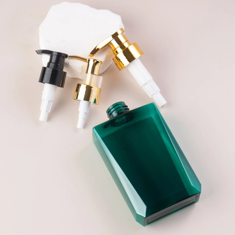 260ml 750ml 1000ml Custom square PETG Skin Care Cosmetics Packaging Container Plastic Shampoo Bottle With Emulsion Pump