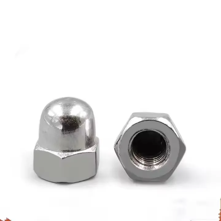 High Quality Stainless Steel 304 Hex Head Dom Cap Nut Heavy Industry Zinc Plated Finish details