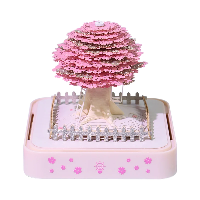 3D Panoramic Sakura Tree Memo Pad - Perfect Gift for 2025