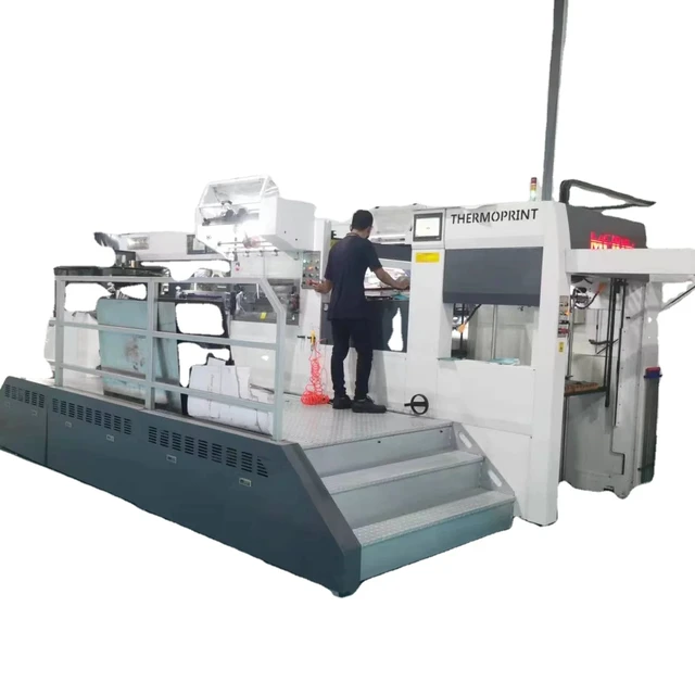 Fully Automatic Cardboard CR1350TYM Hot Foil Stamping and Die Cutting Machine and deep embossing