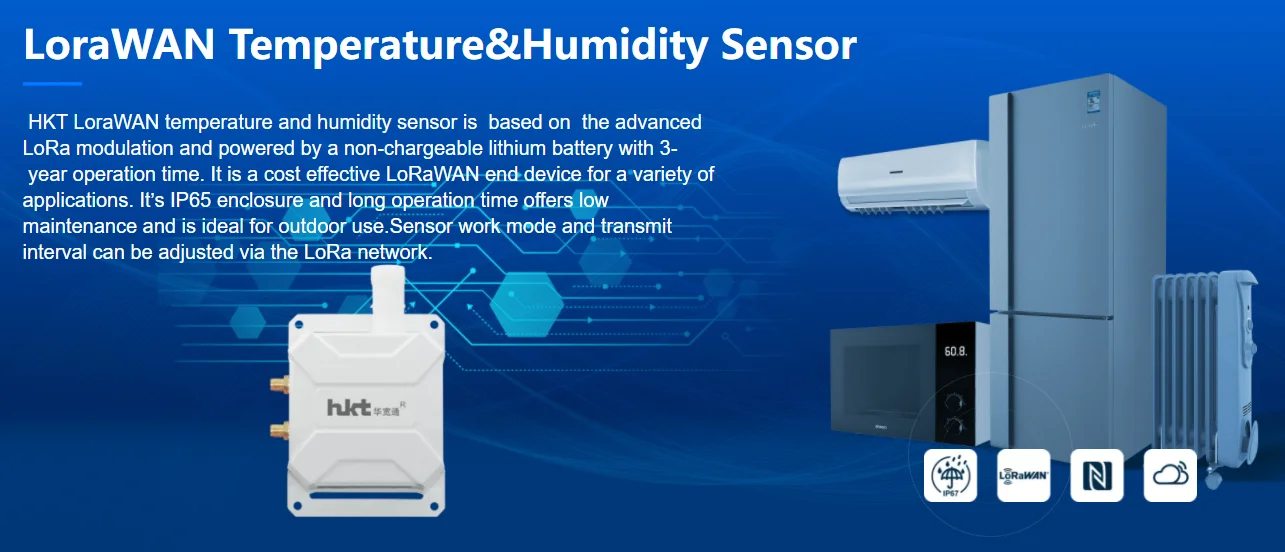 Neweat LoRaWAN WiFi Data Logger Storage Monitor Temperature Humidity ...