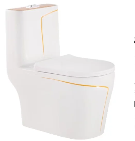 Colored Floor Mounted One Piece Toilet Bowl – Modern Ceramic