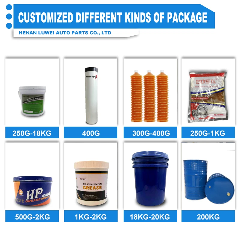Multi-purpose Car Bearing Chassis Lithium-Base Hot Sale MP3 Customize High Quality Industrial NLGL 3 Grease from China supplier