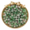 Perles de verre dépoli - Vert rosé