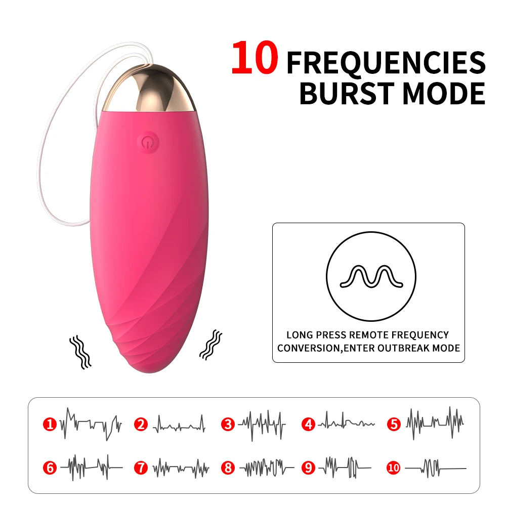 Wireless remote control for egg vibrator