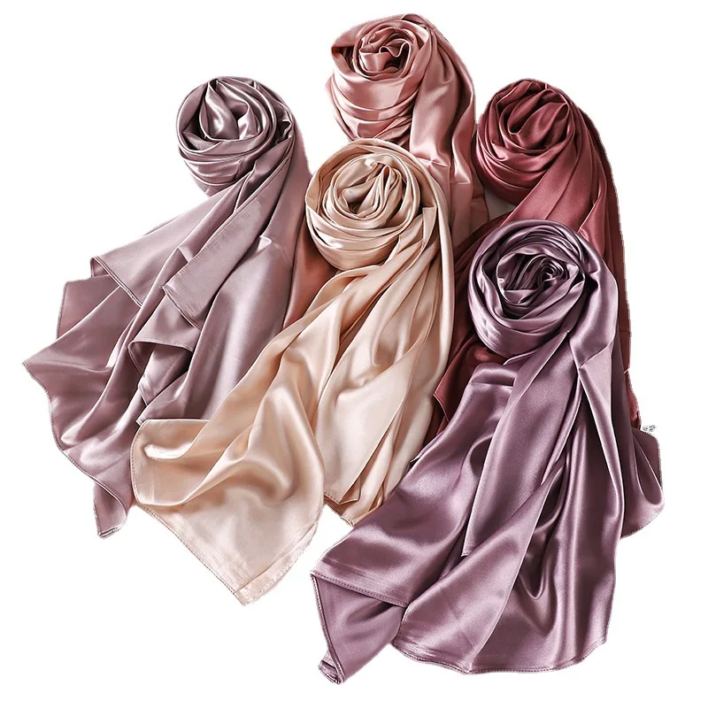 Pink Silk Scarf Plain