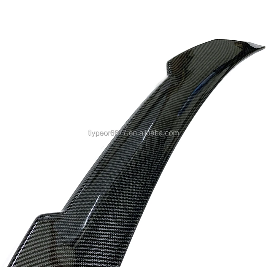 product tiypeor psm style carbon fiber look rear trunk spoiler wing for bmw 4 series g22 430i g82 m4 2021   car styling accessory-8