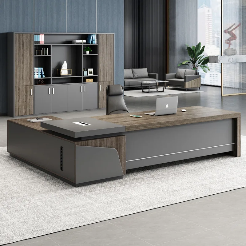 Pengpai Bureau Office Furniture Executive Computer Table l Shape Office Desk