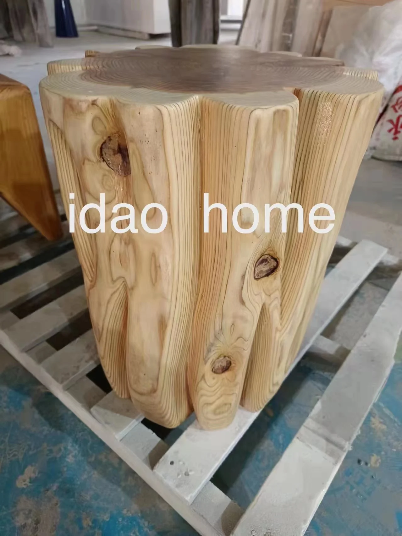 Walnut Functional  Chinese Solid Wood Made Goods Barred Stool