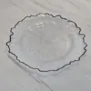 Clear with black rim