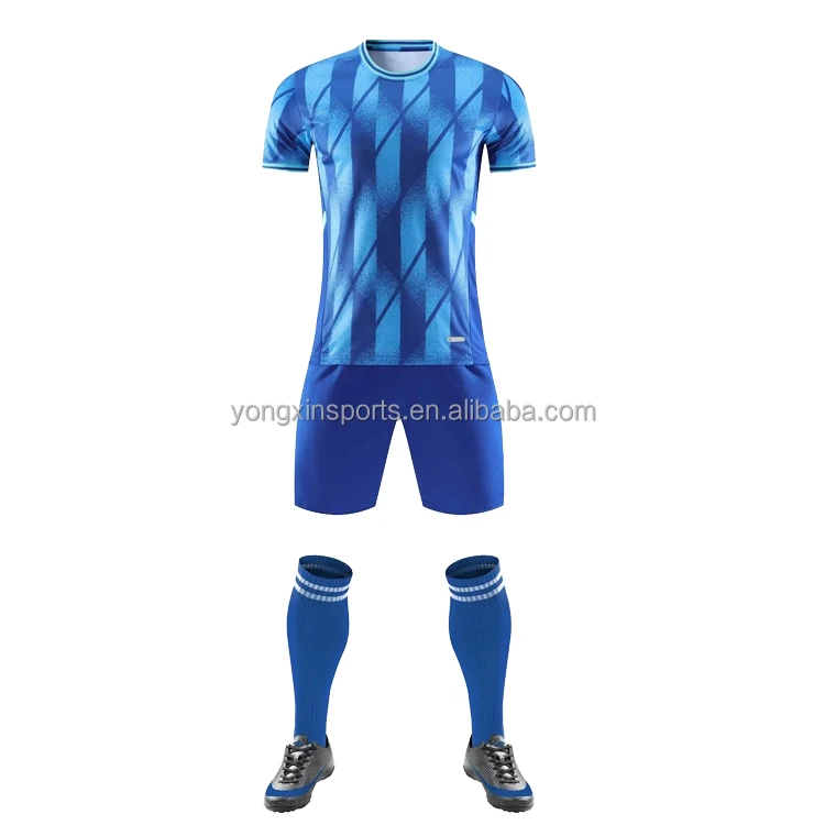 Club sky blue football jersey customized High quality football