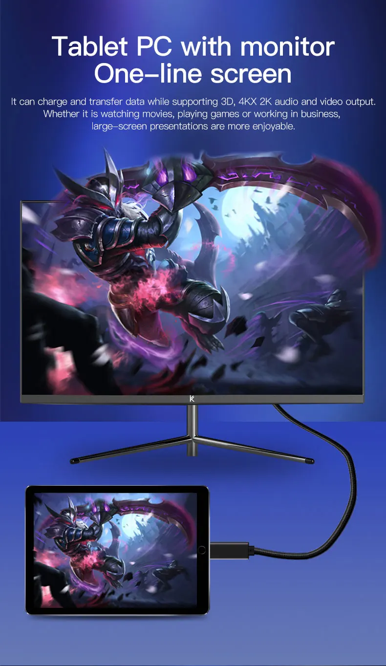 
 Pd 100 Вт Быстрая зарядка 10 Гбит/с 4K 60 Гц аудио видео Usb 3,2/Usb3.1 Gen2 Usbc к Usb c кабелю для ноутбука Mac  